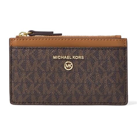 michael kors slim wallet brown|michael kors small wallet women.